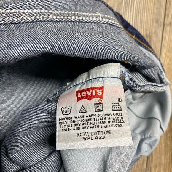 Deadstock Vintage 1993 Levi’s 501 Button Fly Denim Jeans 32x30 NWT 90’s - Picture 14 of 16